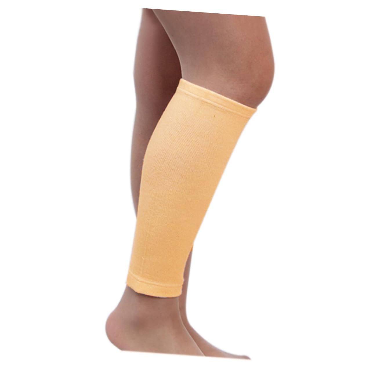 OATIPHO 2pcs Nylon Compression Calf Sleeves Nude for Running Jogging Cycling and Walking Calf Support and Guard to Keep Warm Ease Ache and Provide Stretchy Comfort