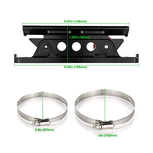 Adjustable Fire Extinguisher Mount Holder with 4 Clamps Quick Release Fire Extinguisher Bracket for Wrangler JK TJ CJ Rubicon JL UTV Polaris RZR Ranger (Aluminum)