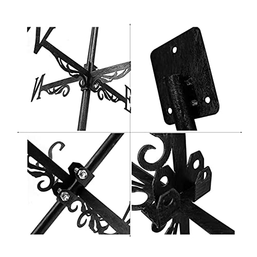 Weather Vane For Roofs，Weather Vanes For Yard Large，Weathervane For Fence，For Outdoor Sheds Iron Yard Roof Barns Cupolas Decoration-Flying Pig Weather Vane Garden Wind Vane #TOP3