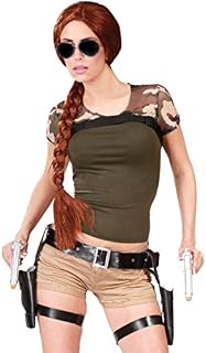 Ladies Black Gun Holster 2 Pistols Western Halloween Fancy Dress Costume Outfit Accessory