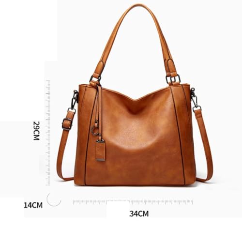 Bolsa Transversal Grande Ombro Feminina para Trabalho, Social, Linda (Preto)