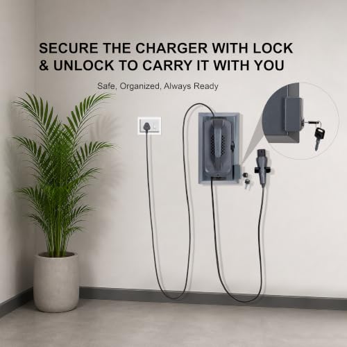 Image of Forward, Ather Duo Charger Wall Mount with Anti-Theft Lock, Durable Metal Build, Cable Management, Compatible with 700w and 900w Charger for Ather 450 and Rizta