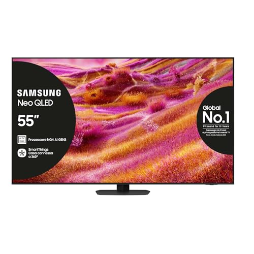 Samsung Smart TV 55'' QE55QN94FATXZT Neo QLED 4K Mini LED, NQ4 AI Gen3 Processor, 4K AI Upscaling Pro, Glare Free, Motion...