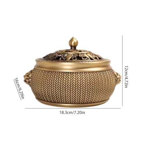 Accessoires de méditation : porte-encens laiton durable - 3