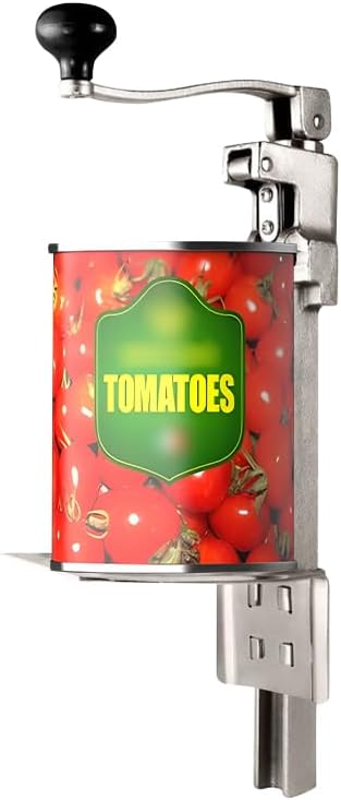 FNT Commercial Can Opener for Large Cans, Manual Heavy Duty for Restaurant Bars Hotel, Table Stainless Steel Can Opener with Base for Cans Up to 11" Tall