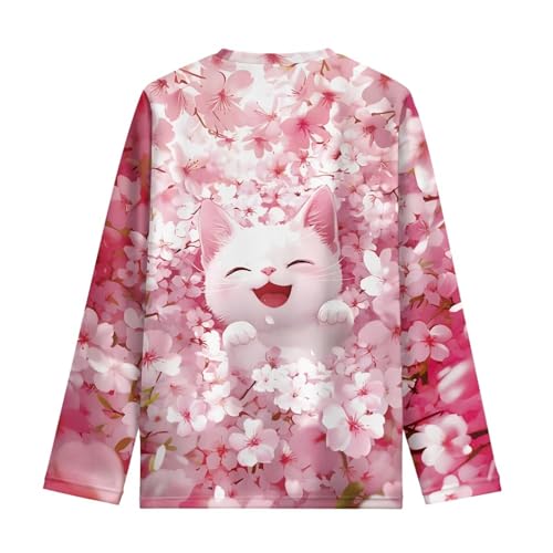 Image of Renewold Boys Girls Tees Kids T-Shirt Long Sleeve Crewneck T Shirts Casual Athletic Tops Clothing for Home School Travel