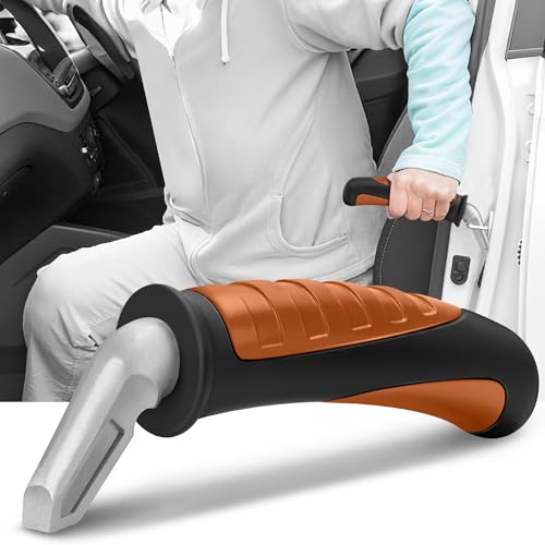 NINEMAX Ausstiegshilfe Auto Einstiegshilfe Auto Senioren,1 Stück Haltegriff für Car Zum Aussteigen, Einfach zu Benutzen für Behinderung Schwangere(Schwarz/Orange)