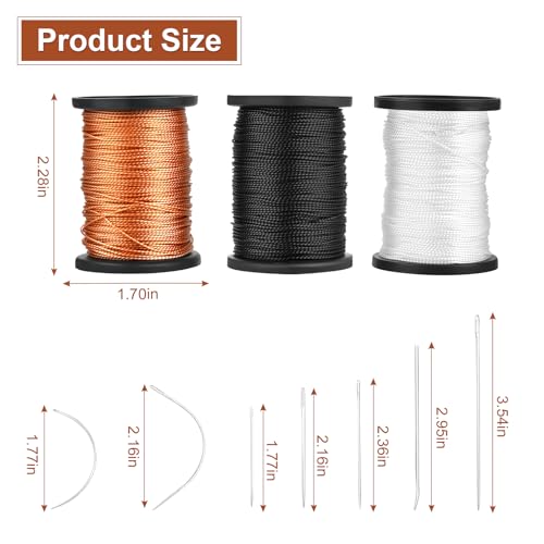 Kit de hilo de nylon para tapicería con 7 agujas y 1 rollo miniatura 3