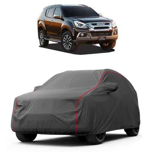 Image of Heavy-Duty Car Cover for Compatible with Isuzu MUX (2021 to 2025 All Models) Deluxe Car Protection Cover - Waterproof & UV-Resistant All-Season Exterior Protection