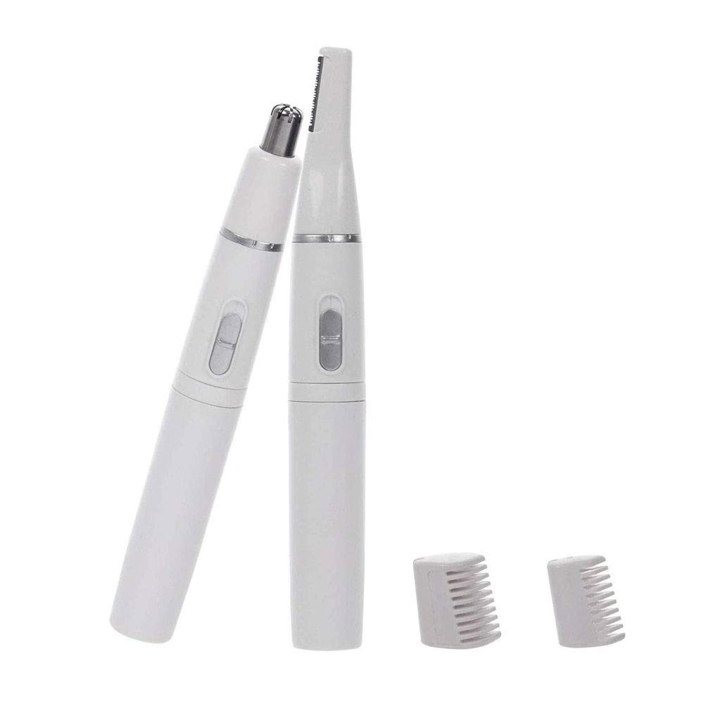 Trimmer Nasal de 2 en uno, recortador eléctrico de ceja, recortador de Cejas, Recorte de Pelo de la Nariz, Dispositivo de depilación