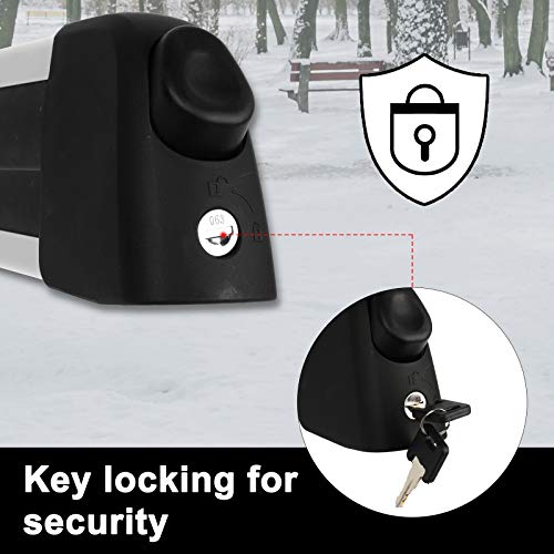 image for PEXMOR Car Ski Snowboard Roof Racks 2 PCS Universal Aluminum Ski Snowb