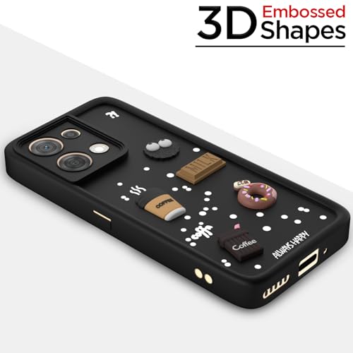 Image of Pikkme Back Cover for Oppo Reno 8 5G | Cute Fun Cartoon 3D Bear Silicone Full Body Protection Bumper Case (Black)