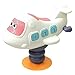 BNNEW Table Sucker Music Jouets, Airplane/Pony Music Jouets avec Ventouse, Baby Puzzle Puzzle Education Education Haute Chaise Haute Interactive Fidget Toys (Horse à Bascule)