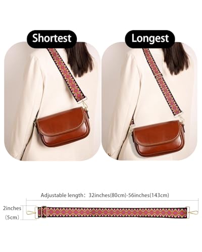 Image of Embroidered Purse Straps Replacement Crossbody Wide Adjustable Bag Straps | Thick Purse Strap for Crossbody Bags,Extra Long Strap,Cross Body Straps for Handbags,Bag Straps for Tote Bags,Shoulder Straps