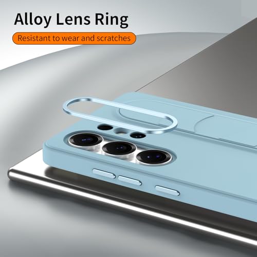 Image of for Samsung Galaxy S26 with Smart Button, Standing Grip Phone Case with Kickstand, for Samsung S26 5G Case Smart Button Cover | Hand Strap | Soft Touch | Stand Grip (Far Peak Blue, S24 Ultra)