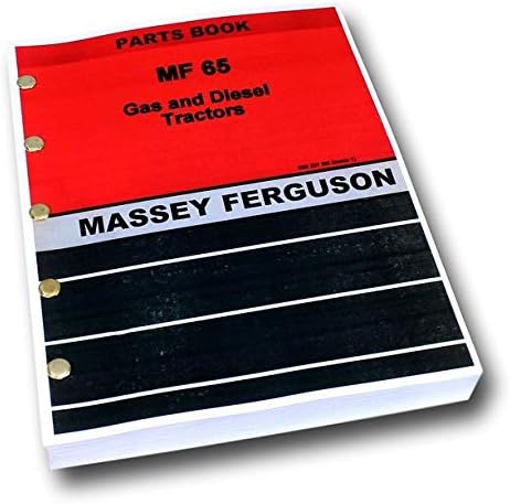 Massey Ferguson Mf 65 Tractor Parts Catalog Manual Book Exploded View