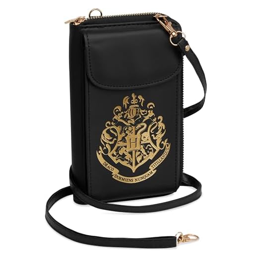 Harry Potter Bolso Niña Cruzado, Bolso para Teléfono con Ranuras para Tarjetas, Correa Ajustable, Regalos para Niña