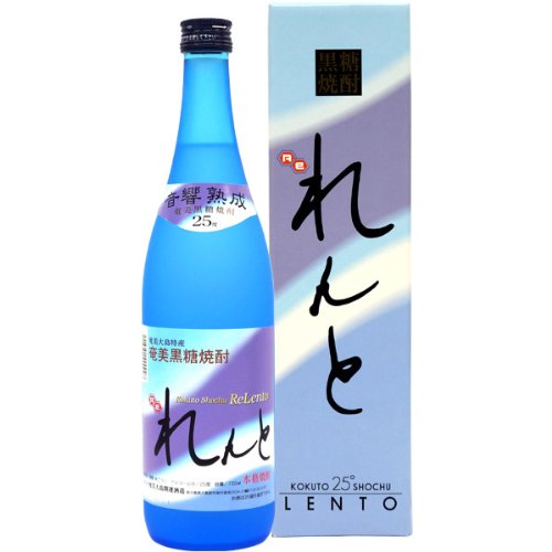Amazon.co.jp: れんと 化粧箱入り 黒糖焼酎 720ml 25度 奄美大島