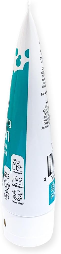 TOUCH Keratosis Pilaris Exfoliating Body Wash Cleanser - KP Body Wash with 15% Glycolic Acid, Aloe Vera, & Hyaluronic Acid - 4 Ounce