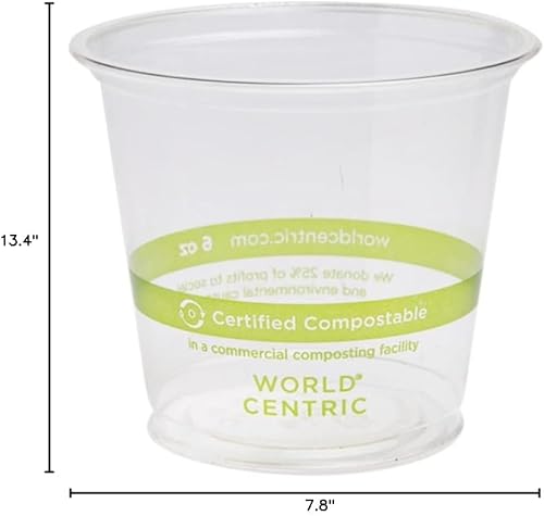 Miniatura 3 de World Centric CP-CS-9Q - Vasos Ingeo 100 % compostables