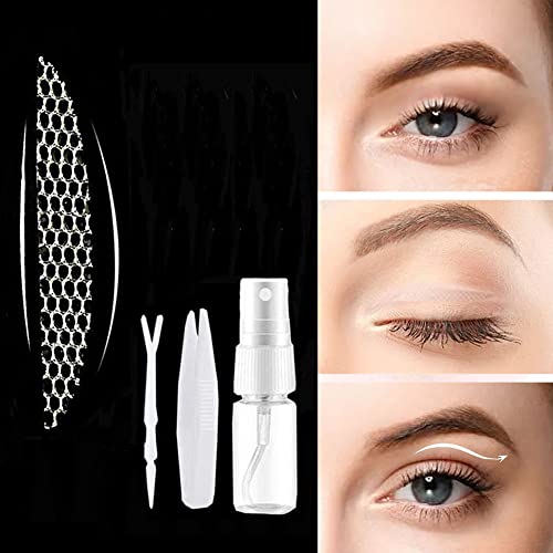 Schlupflider Stripes unsichtbar 360Stück zur Lidstraffung ohne OP Augenlid Stripes atmungsaktive Mesh Augenlider Lifting Schlupflid Tapes Augenlidklebeband Sportools 4TYPEU100 (Parallel)