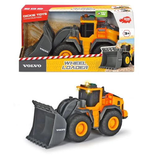 Dickie Toys Volvo Series - Pala Excavadora de Volvo con Luz y Sonido, para Niños a Partir de 3...