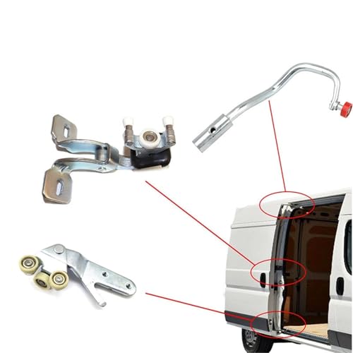 Juego rodillos bisagra puerta corredera Boxer recambio de guía para automóvil 1336735080 5
