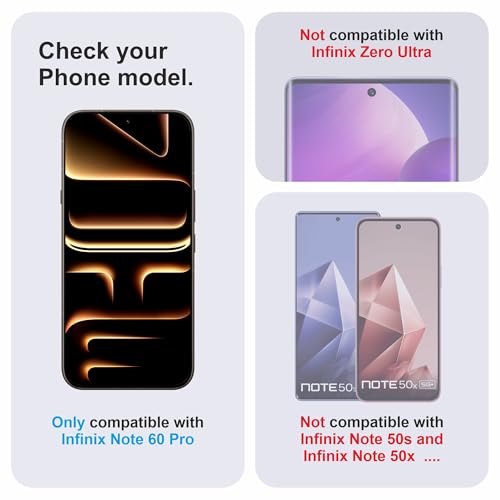 Image of Skyddshield Military-Grade Gorilla Tempered Glass For Infinix Note 60 Pro (6.78 Inch) With Installation Kit | Edge to Edge Coverage | Black
