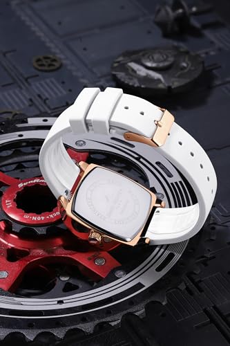 Image of Daniel Hechter Paris Marie Collection Analog Watch for Men with Square Dial, Date Display, Quartz Movement & Silicone Strap