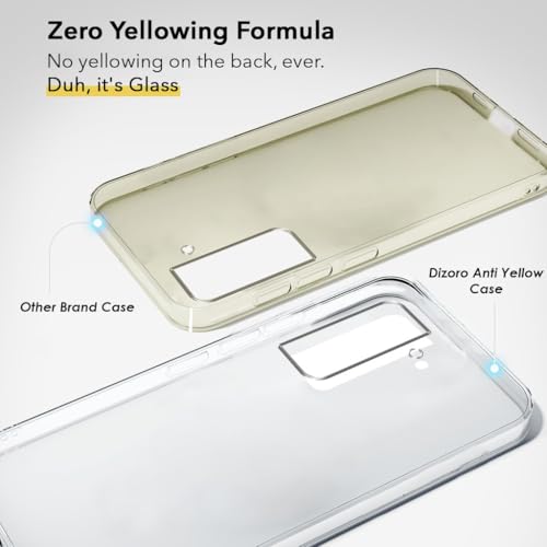 Image of DIZORO Compatible with Samsung Galaxy S21 fe 5G Back Cover Case Clear,[ Anti Yellow ][Military Grade Protection] Hard PC Back Cover Transparent