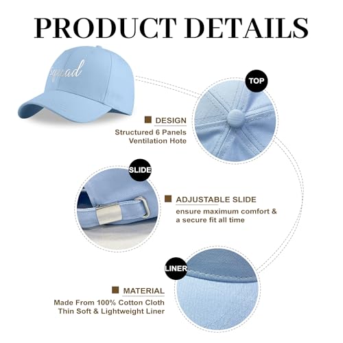 Image of LADY&HOME Bachelor /Bachelorette Party Baseball Hats Set, Embroidered Adjustable Cotton Truck Caps