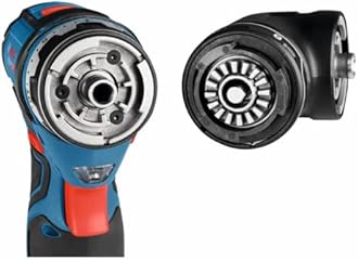 Bosch 12V Max Cordless Power Drill Driver Kit with 5-in-1 Flexiclick System Multi-Head Drill Set with (2) 2 Ah Batteries (GSR12V-140FCB22)