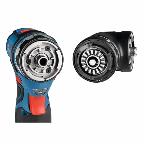 Bosch 12V Max Cordless Power Drill Driver Kit with 5-in-1 Flexiclick System Multi-Head Drill Set with (2) 2 Ah Batteries (GSR12V-140FCB22)