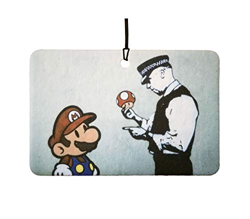 AAF Ambientador De Coche Banksy Busted Mario