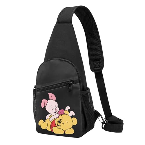 ボディバッグ くまのプーさん ピグレット ショルダーバッグ 斜めがけ 肩掛け 大容量 通勤 通学 旅行 アウトドア 人気 スポーツバッグ メンズ レディース