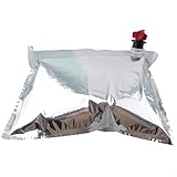 Lot de 5 sacs de rechange de 5 litres avec robinet papillon, pour conteneur de boissons ou distributeur de vin, pour jus, vin et boissons non gazeuses