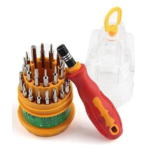 PM Screwdriver Set, Steel 31 in 1 with 30 Screwdriver Bits, Professional Magnetic Driver Set, for PC/Household/Furniture/Tablet/Game Console/Electronic