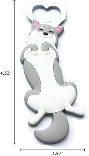 Miniatura 8 de Abrebotellas de forma de perro Shiba Inu Animal Shiba Inu, abrebotellas de cerveza, suministros de cocina creativos abrebotellas de regalo.