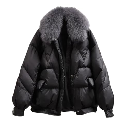 Veste d'hiver femme grand froid coton isolant avec col fourrure