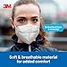 3M Filtering Barrier Face Covering, Good For Crowded Places, Helps Reduce Airborne Particulate Exposure, AFFM-3, One Size, 3 Pack