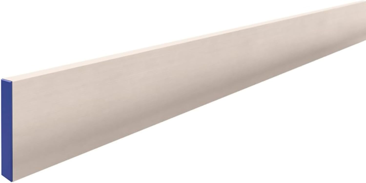 Bon Mag Screed - 1" x 4" - 10' - Heavy Duty Magnesium Screed With Replaceable End Caps for Professional Concrete Finishing, Extra Thick Edges Resist Rust and Mud Build-Up, 10 Foot Length