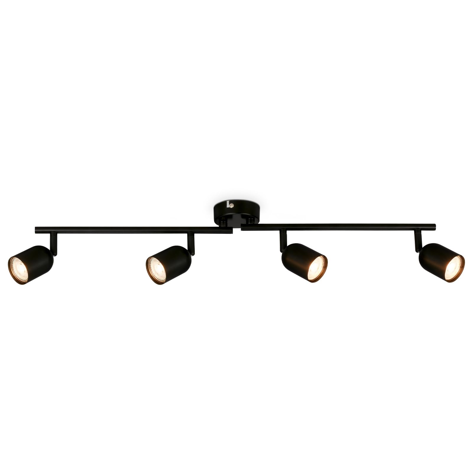 BRILONER Deckenlampe 4-flammig, schwenkbar, Schwarz