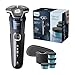 Price comparison product image Philips Shaver Series 5000 - Wet & Dry Mens Electric Shaver with SkinIQ Technology, Pop-up Trimmer, Travel Case and 4 x Quick Clean Cartridges with 1 x Quick Clean Pod (Model S5885/69)