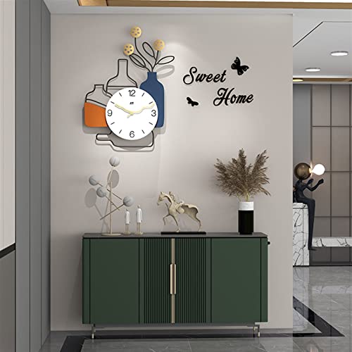 Horloge murale grand cadran lisible pour décoration salon moderne