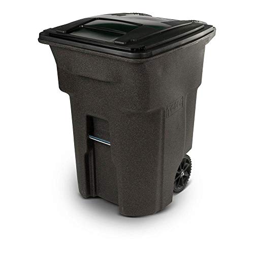 Toter caneca de basura con ruedas 96 Gal Brownstone