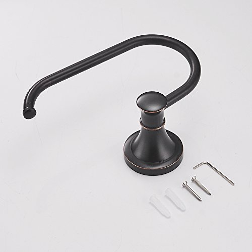 Besy Oil Rubbed Bronze Toilet Tissue Paper Holder Oil Rubbed Bronze Bathroom Accessories Toilet Roll Paper Hanger, Wall Mounted, Rustproof #TOP5