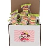 SECRET CANDY SHOP eFrutti Gummi Candy Individually Wrapped Bulk in Box (Sour Mini Burger, Pack of 20)