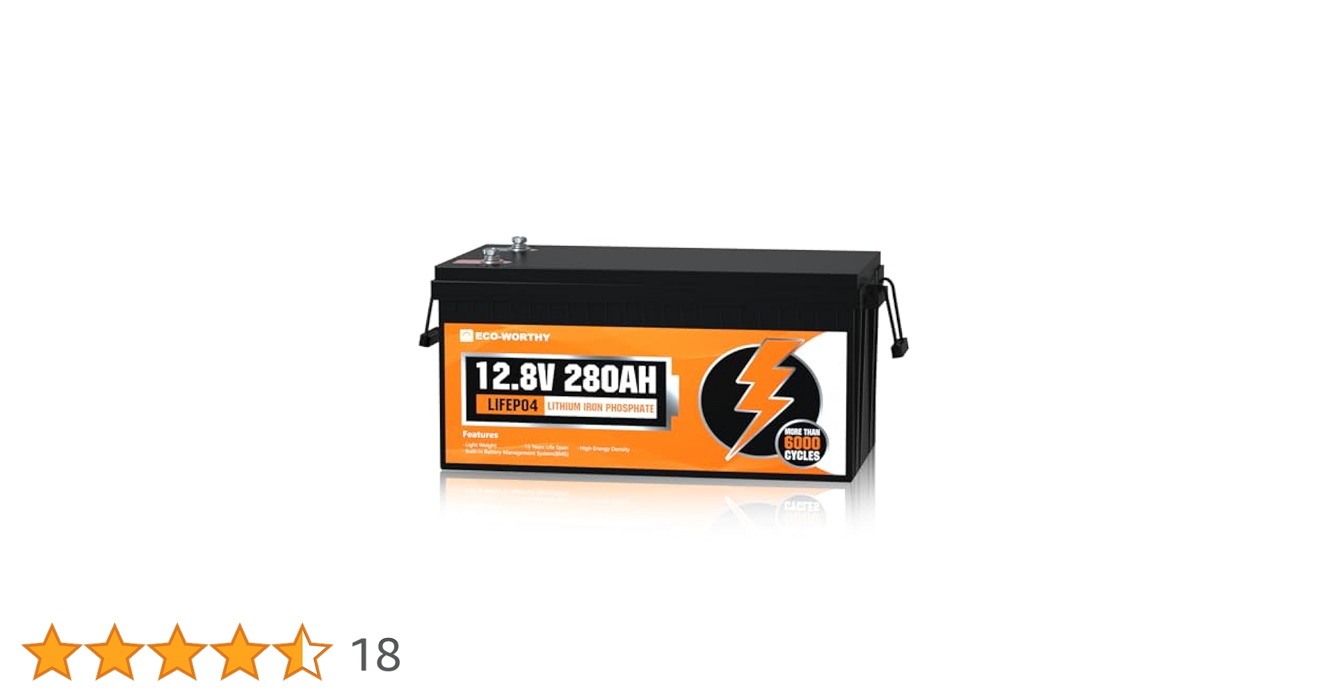 Amazon | ECO-WORTHY 12V 280AH リン酸鉄リチウムイオン