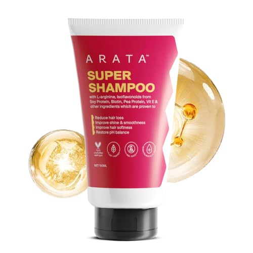Arata Super Shampoo (150ml) with Argan Oil, Biotin & Soy Protein|...