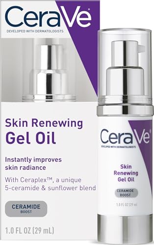CeraVe Skin Renewing Gel Oil, Hydrating Hyaluronic Acid Serum for...